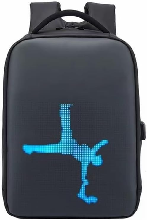 LED Backpack with Programmable Screen,17 Inch App Control Light up Backpack DIY Pixel Animation | Waterproof LED Bag | Cool Men's and Women's Gifts
