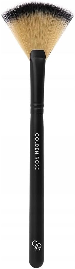 Golden Rose Fan Brush - Aydınlatıcı ve Bronzer İçin Yelpaze Makyaj Fırçası