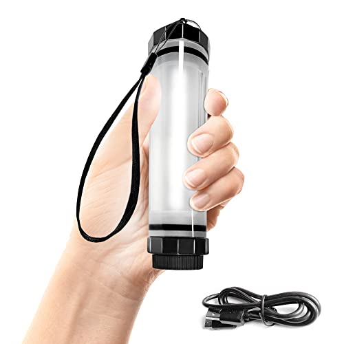 SunJack LightStick Camplight Waterproof Rechargeable LED Flashlight & Power Bank | Portable Camping Lantern for Hiking, Backpacking, Swimming, Boating, Outdoors, Emergency & Survival Kits