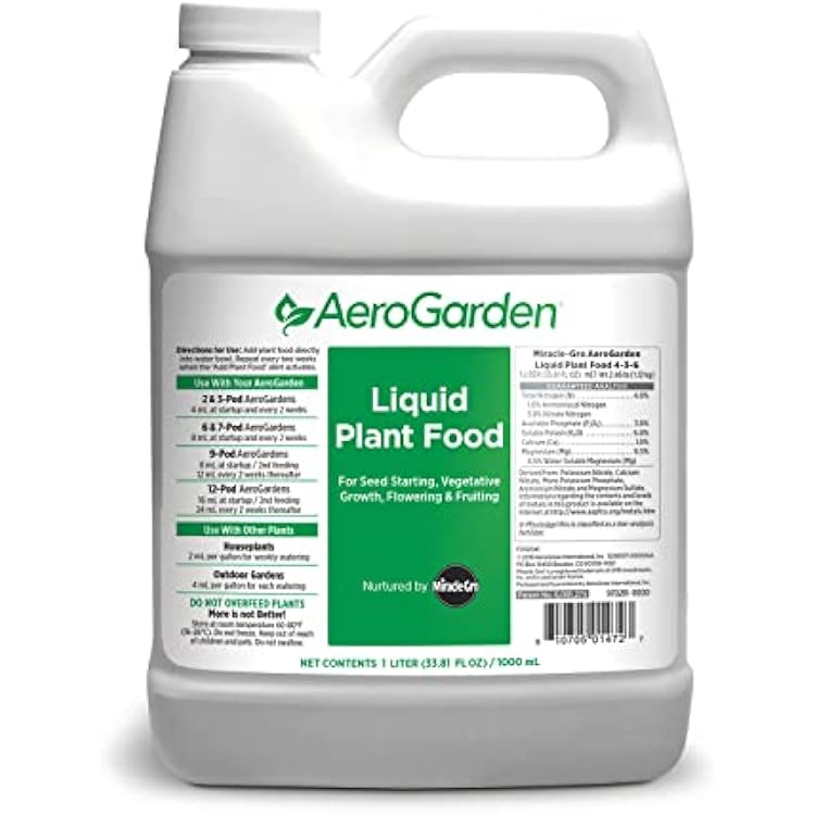 AeroGarden Liquid Nutrients 1 Liter
