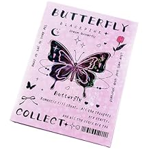 INS-Style Dreamy Butterflies Card Album - 3-Inch Photo Binder for Polaroid & Instant Photos, Cute & Colorful Scrapbook, DIY Memory Book for Teens, Collectibles & K-pop Star Fan Storage White