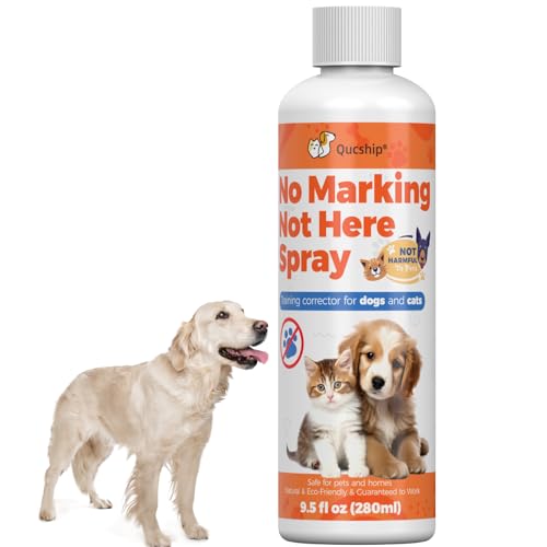Qucship 8oz Say No to Indoor Dog Marking with This Behavior Spray - Stop Dog Urinating in House with No More Peeing in House Dog Stay Away Spray for Furniture, Carpet, Grass