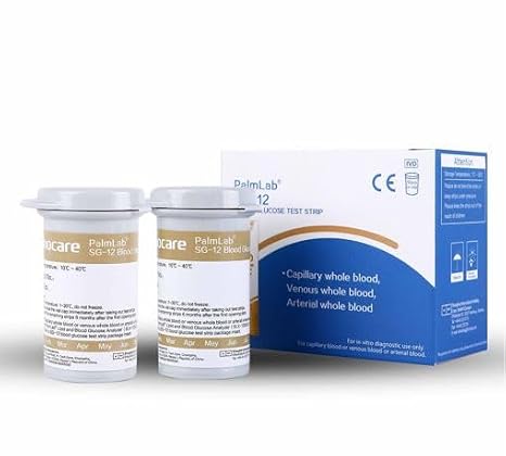 Replacement Blood Glucose Strips x 50 for use ONLY on the MillerMed PalmLab lipid meter