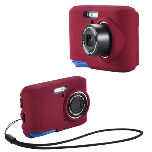 Soft Silicone Protective Case for Kodak PIXPRO FZ45 Camera Anti-Scratch, Shockproof, Anti-Slip Cover | Slim Fit Skin for FZ45 Digital Camera | Travel & DSLR Body Sleeve Red