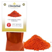 Calabrian Chili Powder, 2.11 oz (60 g), Hot Chili Pepper Powder, Product of Italy, All Natural, Non-GMO, L'Oro Del Sud
