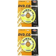 Set of 2 CD DVD CD-ROM Laser Lens Cleaner Compact Disc Dry Laser Lens Cleaning Kit