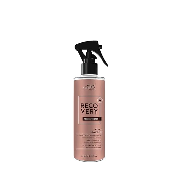 Phytoca Recovery Reconstructor 12-in-1 Leave In Conditioner, Leave-In Treatment That Deeply Hydrates, Repairs Dry Hair, Prevents Split Ends & Restores Softness and Silkiness - 8.45 Fl Oz