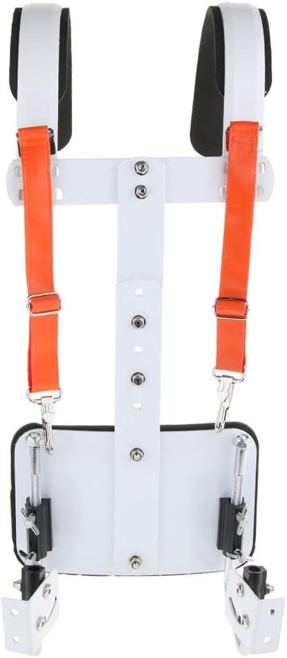 Adjustable Marching Snare Drum Bass Drum Carrier Aluminum Alloy Percussion Accessory, Thickened Sponge Shoulder Pad, Height & Width Adjustable for Marching Band Drummers