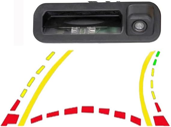 Car Handle Backup Camera Reverse Camera Dynamic Car Rear View Camera for Ford Focus 2012 2013 2014 for Focus 2 Focus 3 with Moving Guide Parking line