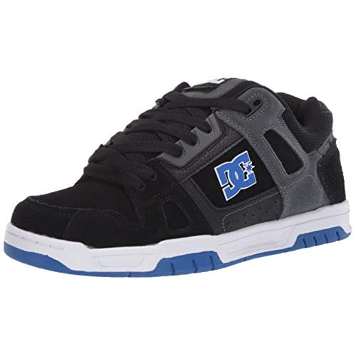 DC mens Stag Skate Shoe, BlackBlue, 10.5 US