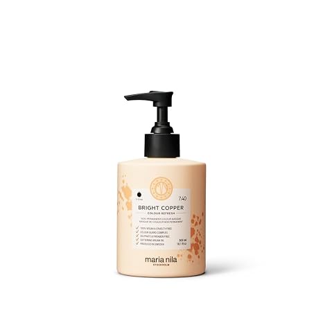 Maria Nila Color Refresh Bright Copper Hair Mask, Adds Vibrant Copper Tones