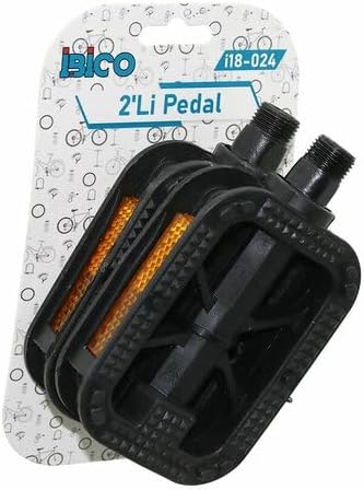 Bisiklet Pedalı, Reflektörlü, 8.7x6.5 cm, 2 Adet, Tüm Bisikletlere Uyumlu
