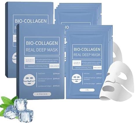 Bio-Collagen Real Deep Mask,protein mask deep moisturizing and firming mask,Deep Collagen Anti Wrinkle Lifting Mask,improves skin elasticity