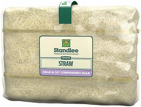 Standlee Hay 1600-20121-0-0 50 lbs. Straw Grab N Go Compressed Bale