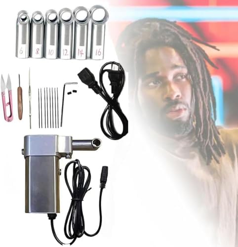 Dreadlocks Maker Machine, 6 Head Crochet Twisting Braiding Tool with 20 Automatic Needles for Instant Locs - Ideal for Easy Dreadlock Creation
