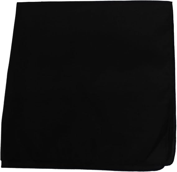 12 Pack Solid 100% Cotton 22 in x 22 in Bandanas