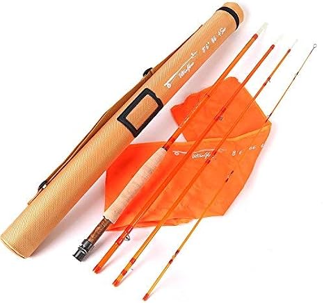 Maxcatch Fiberglass Fly Fishing Rod: 3wt/ 5wt/ 6wt/ 8wt in Blue,Purple,Orange, or Transparent