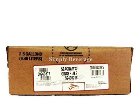 Seagrams Ginger Ale (2.5 Gallon) Bag in Box Soda Syrup