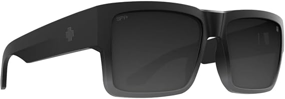 Spy Cyrus Sunglasses Matte Black Fade with Happy Gray Black Mirror Lens 58mm