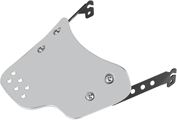 Universal Motorcycle Windshield Windscreen Wind Deflector Round Headlight For Ya&ma&ha XSR Motorbike Accessories(Silver)