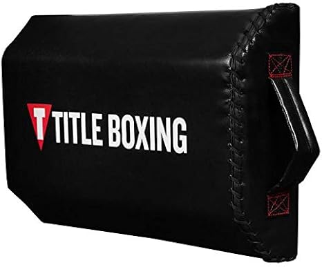 TITLE Boxing Tombstone Training Shield, Black - Punch and Kick Target, Coaching Tool, Muay Thai Pad