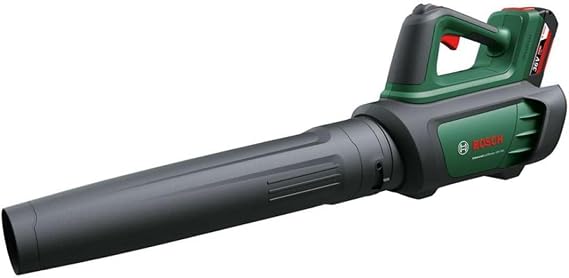 Bosch AdvancedLeafBlower 36V-750 akülü yaprak üfleyici (1 x 2.0 Ah akü, 36 Volt sistem, büyük yüzeylerdeki inatçı yaprakları çıkarmak için, düşük ağırlık: 2,8 kg, kartonda)