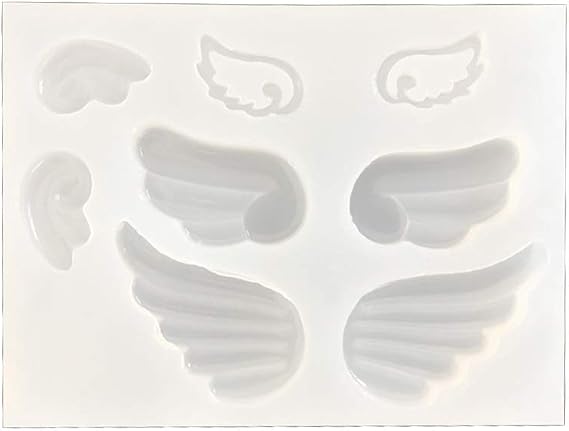 Hukai Angel Evil Wings Pendant Resin Casting Mold Silicone Mold Jewelry Making Tools,Can Be Applied to DIY Different Handiwork and Jewelry