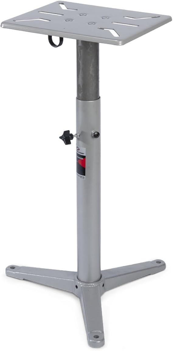 AFF Bench Grinder/Vise Stand - 28" to 36" Adjustable Height - Predrilled Mounting Slots