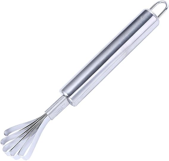 Stainless Steel Coconut Meat Scraper, Coconut Meat Removal Knife, Multi-Purpose Coconut Grater Slicer Fish Scaler Remover for Kitchen