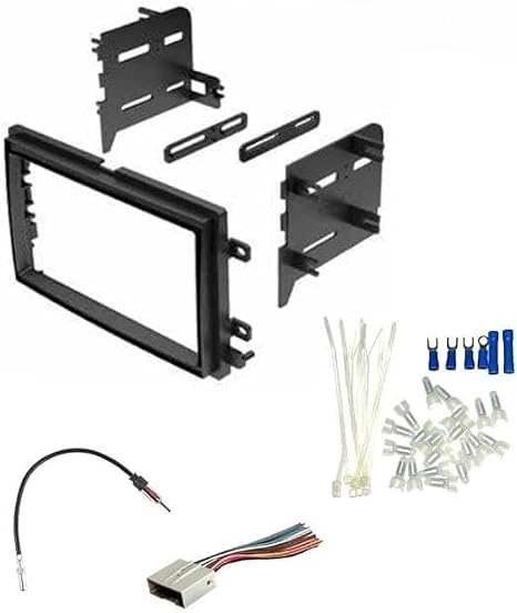 Double DIN Car Stereo Radio Kit, Wire Harness, Antenna Adapter, and Install Parts Made for Ford: 2004-2008 F-150 (2004 No Heritage), 2005-2010 Super