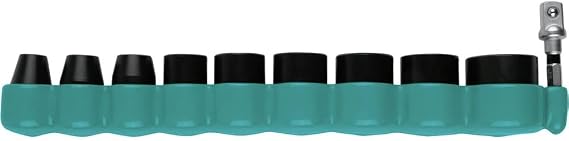 Makita E-01672 Impact XPS 10 Pc. 3/8" Drive 6-Point SAE Impact Socket Set w/Standard Socket Adapter
