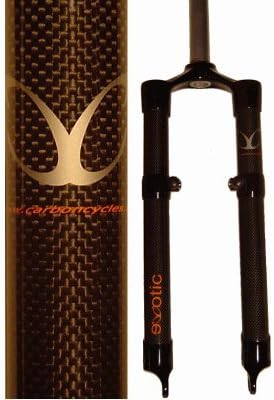 Exotic Lightweight Rigid Carbon XC 26in MTB Fork, Disc & V Brake Mounts 465mm