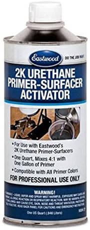Eastwood 2K Catalyst for 4 to 1 Urethane | Gray Epoxy Primer | Easy to Mix & Sand Solution | Professional Automotive Quality | Creates a Durable Primer Finish | Quart 32 OZ Clear