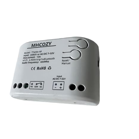 1 Channel USB 5V AC/DC 7-32V Smart WiFi Wireless Relay Switch Module,Tuya Smart Life app Remote Control,Compatible with Alexa Google Home (1)