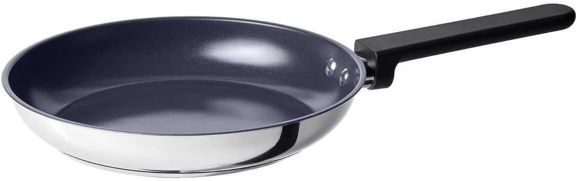 IKEA MIDDAGSMAT Kızartma Tavası, Yapışmaz Kaplama, Paslanmaz Çelik, 24 cm