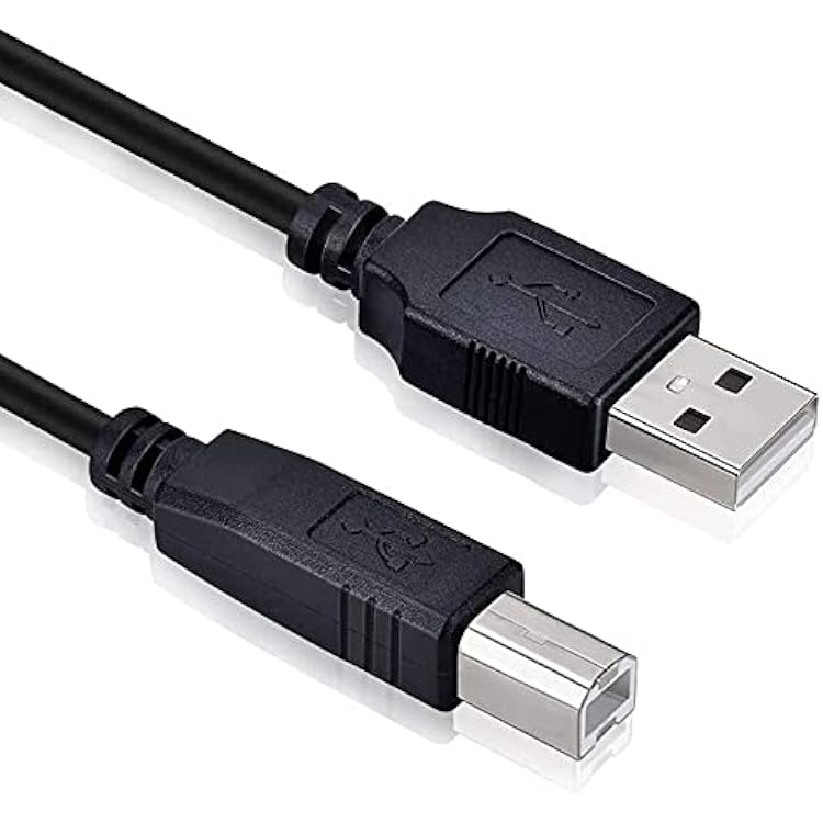 Marg USB Cable Laptop PC Data Sync Cord Lead for Nektar Impact LX61 61-Key, LX25 25-Key, LX49 49-Key MIDI USB Controller Piano Synth Keyboard