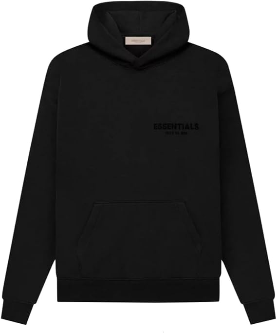 Essentials - Oversized Hoodie Collection (US, Alpha, Small, Regular, Regular, Stretch Limo/Black)