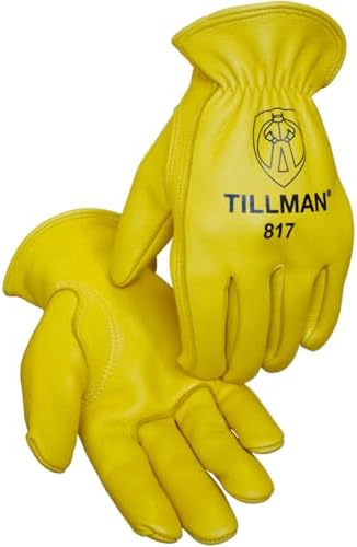 Tillman 817 Top Grain Heavyweight Elkskin Drivers Gloves with Lined Back, X-Large