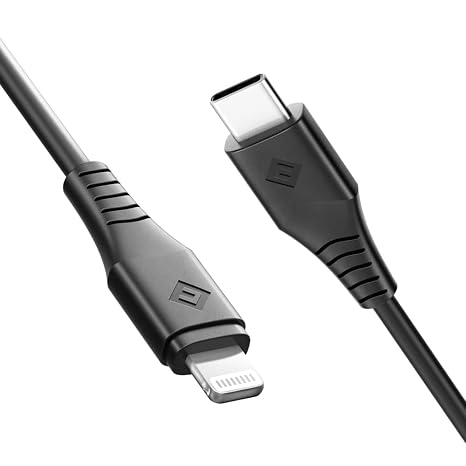 Novoo Omars Type-C iPhone Lightning Hızlı Şarj Kablosu Siyah 1.8 Metre