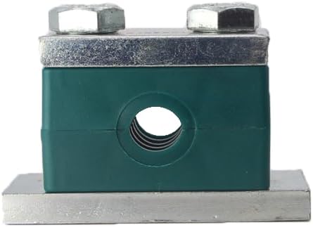 1 3/4'' Heavy Series Pipe Clamp, Polypropylene with 316 Stainless Steel Hardware, Weld Mounting