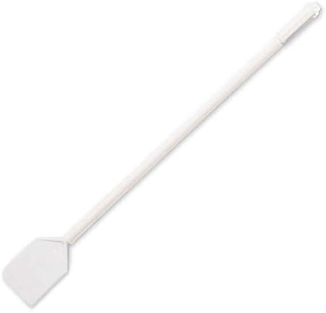 SPARTA 4135900 Plastic Paddle Scraper, Waterproof, Dishwasher Safe with Long Handle for Commercial Cleaning, 60 Inches, White