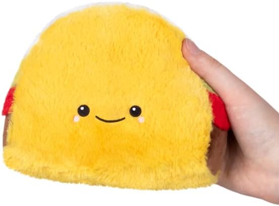 Squishable - Snugglemi Snackers Taco - Comfort Food Collection - 6 in - Soft Toy Collectible Stuffed Animal - Beans