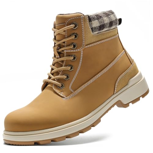 Mens Warm Snow Hiking Boots, Comfortable Winter Work Boots For Men Waterproof Lithtweight, Suitable For Bacpacking, Mountain Climbing, Trekking, Outdoor Walking