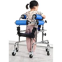 Walker for Children with Cerebral Palsy, Adjustable High,Carbon Steel Frame Disabled Assistive Equipment Rollator Suitable for Height 90-120cm