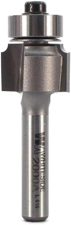 Whiteside Router Bits 2000A Round Over Bit with 116-Inch Radius, 58-Inch Large Diameter 12-Inch Cutting Length