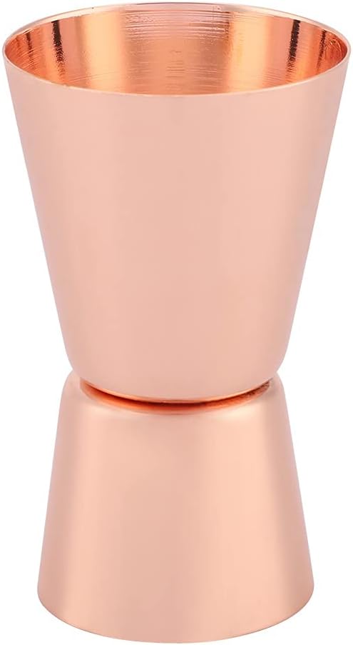 Double Cocktail Jigger Stainless Steel 15/30ml Jigger Small Shot Measure Japanese Style Shot Glass Measuring Cup Cocktail Tool for Bartending Rose Gold