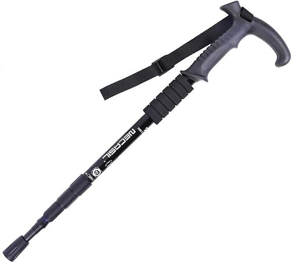 Walking Stick,Trekking Poles Walking Folding Cane with T Handle,Antishock,Quick Lock,Telescopic,Collapsible, Ultralight for Men Women