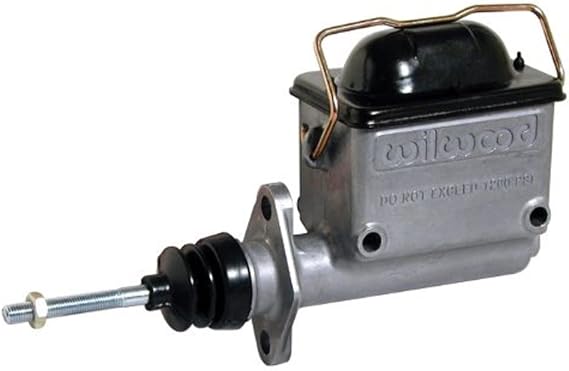 Wilwood Master Cylinder, High Volume, 0.75 in Bore, 1.430 in Stroke, Integral Reservoir, Aluminum, Natural, Kit