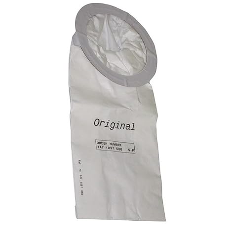 Nilfisk 1471097500 Replacement Dust Bags for Backpack HEPA Vacuum, 5/Pack