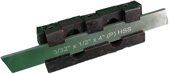 Adjustable Center Height Parting Cut Off Tool Holders for Metal Lathe Machines Shank 10 mm, Blade 1/2" Wide